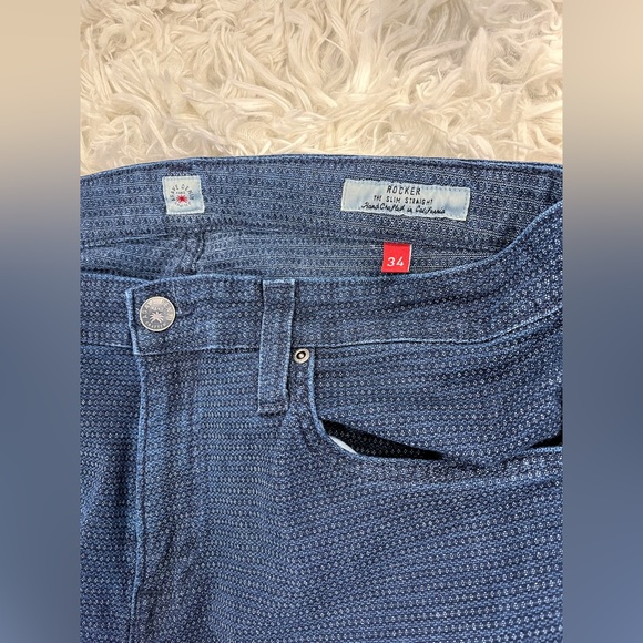 Agave Denim Rocker “The Slim Straight” Men’s Jeans Size 34/33 - Picture 4 of 7
